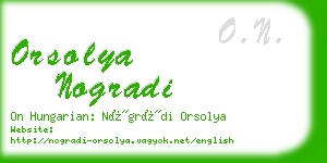 orsolya nogradi business card